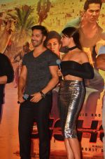 Varun Dhawan and Jacqueline Fernandez at the Trailer Launch of Dishoom in Mumbai on 1st June 2016